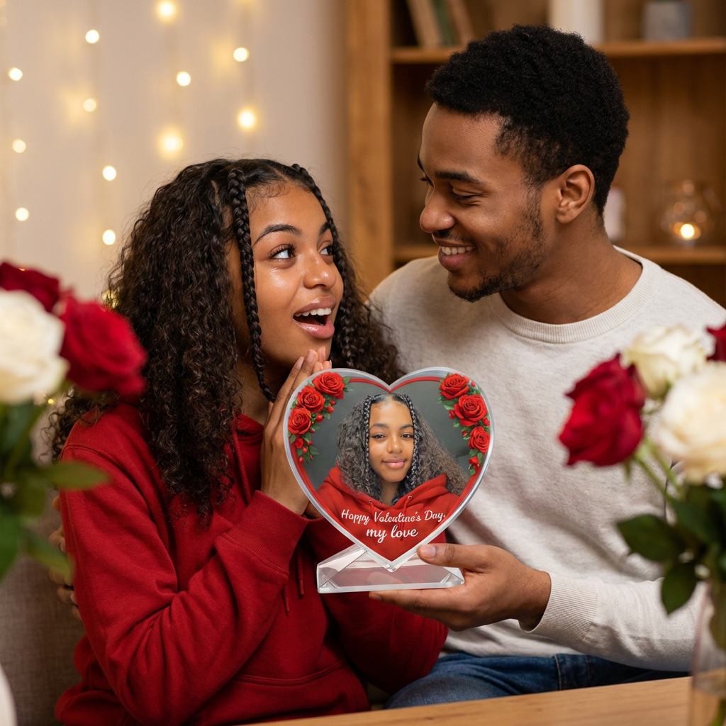 Personalized Love Heart Plaque